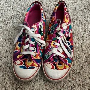 Coach poppy print sneakers